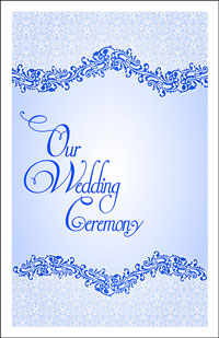 Wedding Program Cover Template 4E - Graphic 2